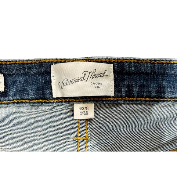 Universal Thread Blue High Rise Skinny Jeans Womens Size 4 - Picture 4 of 8